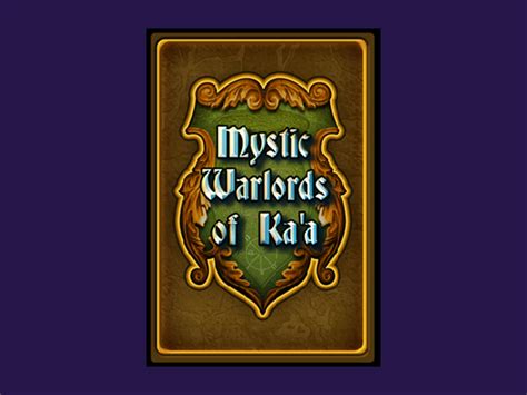 mystic warlords of ka'a|mystische warlords von ka'a kartenspiel.